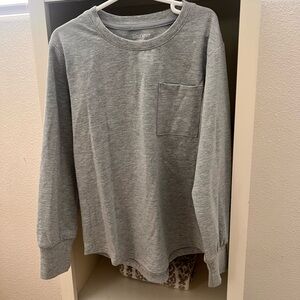 Little Bipsy Heather Gray Long Sleeve Tee- NWOT!